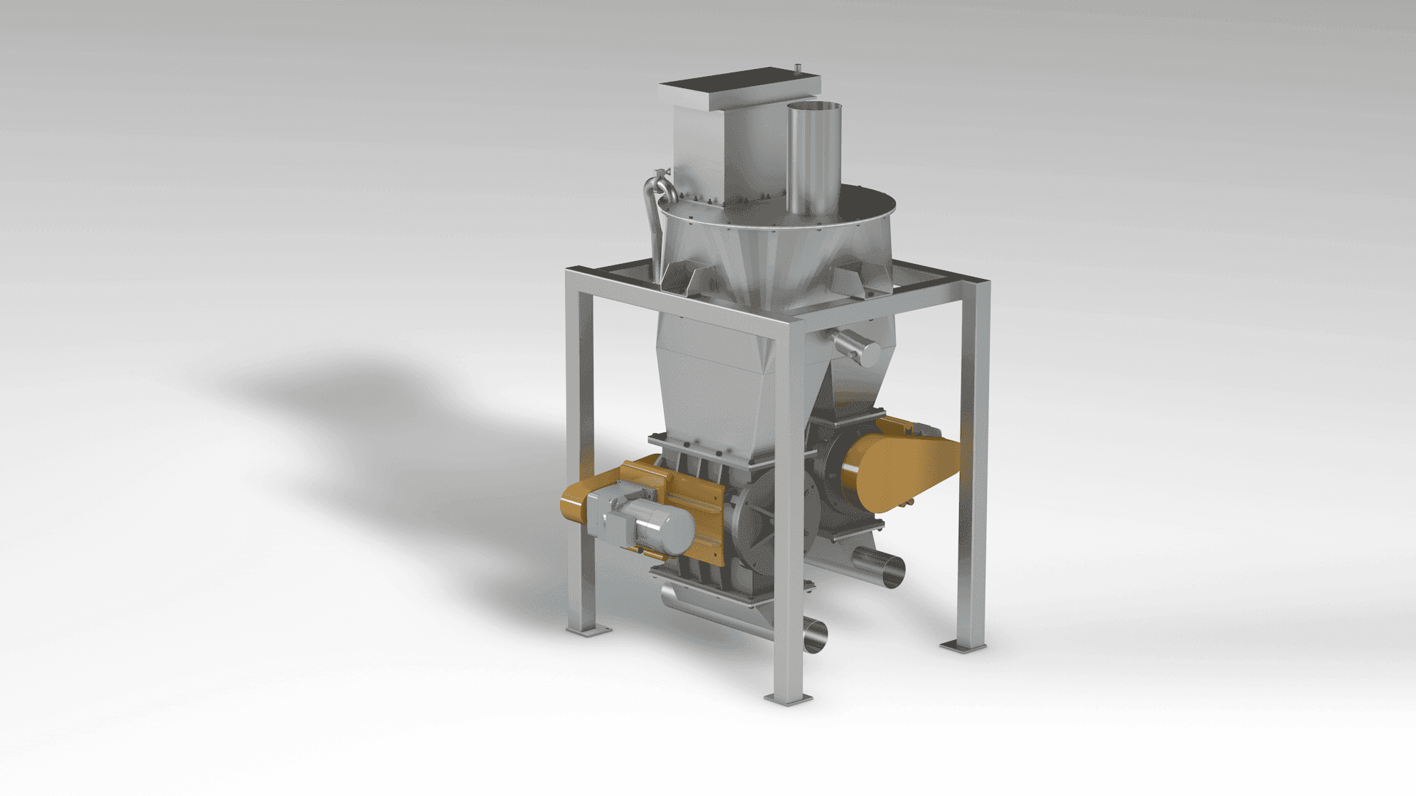 Rotary feeder pre-trays