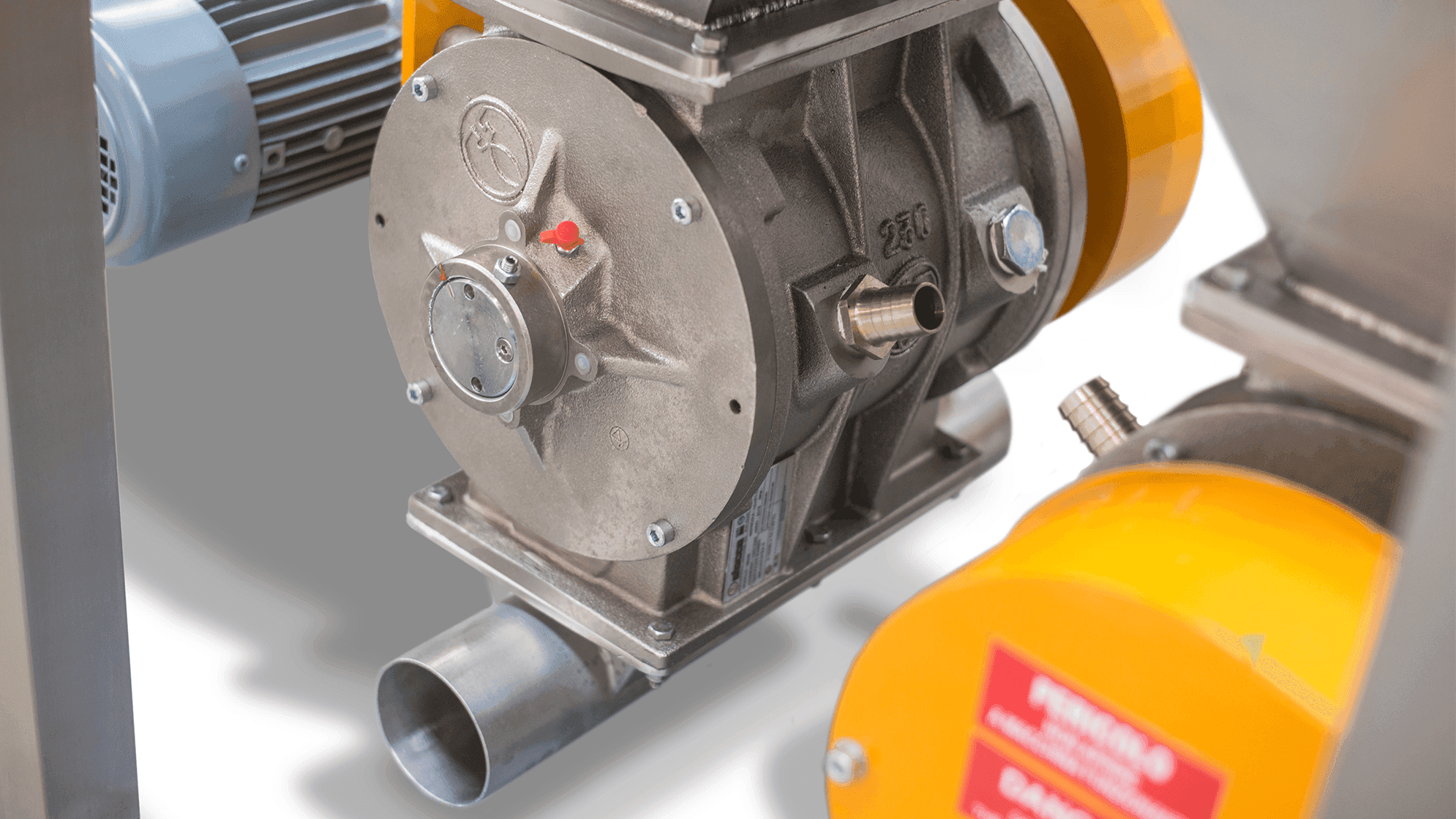 Blow-through rotary feeder