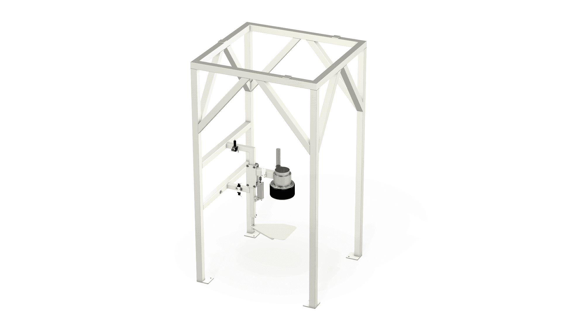 Manual open mouth bag filling station