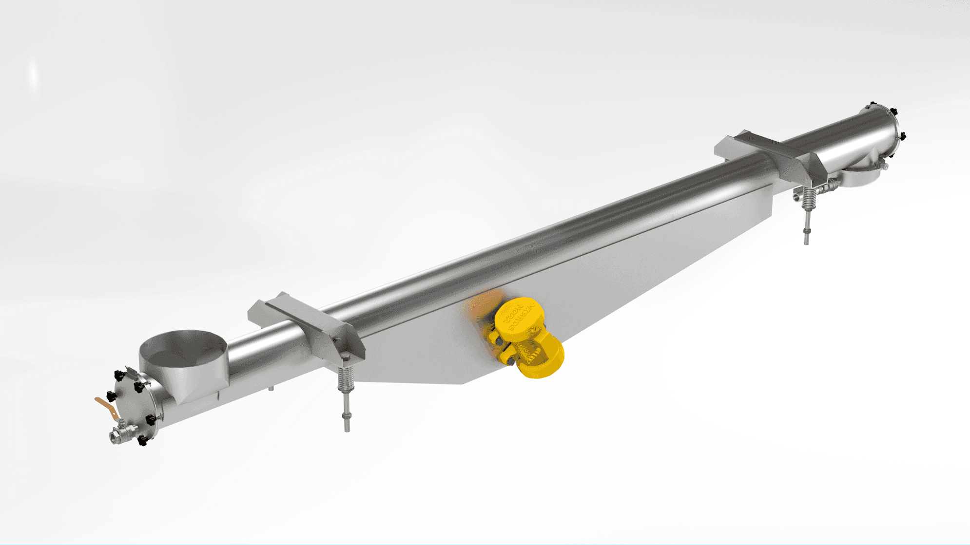  Vibrating tubular conveyor