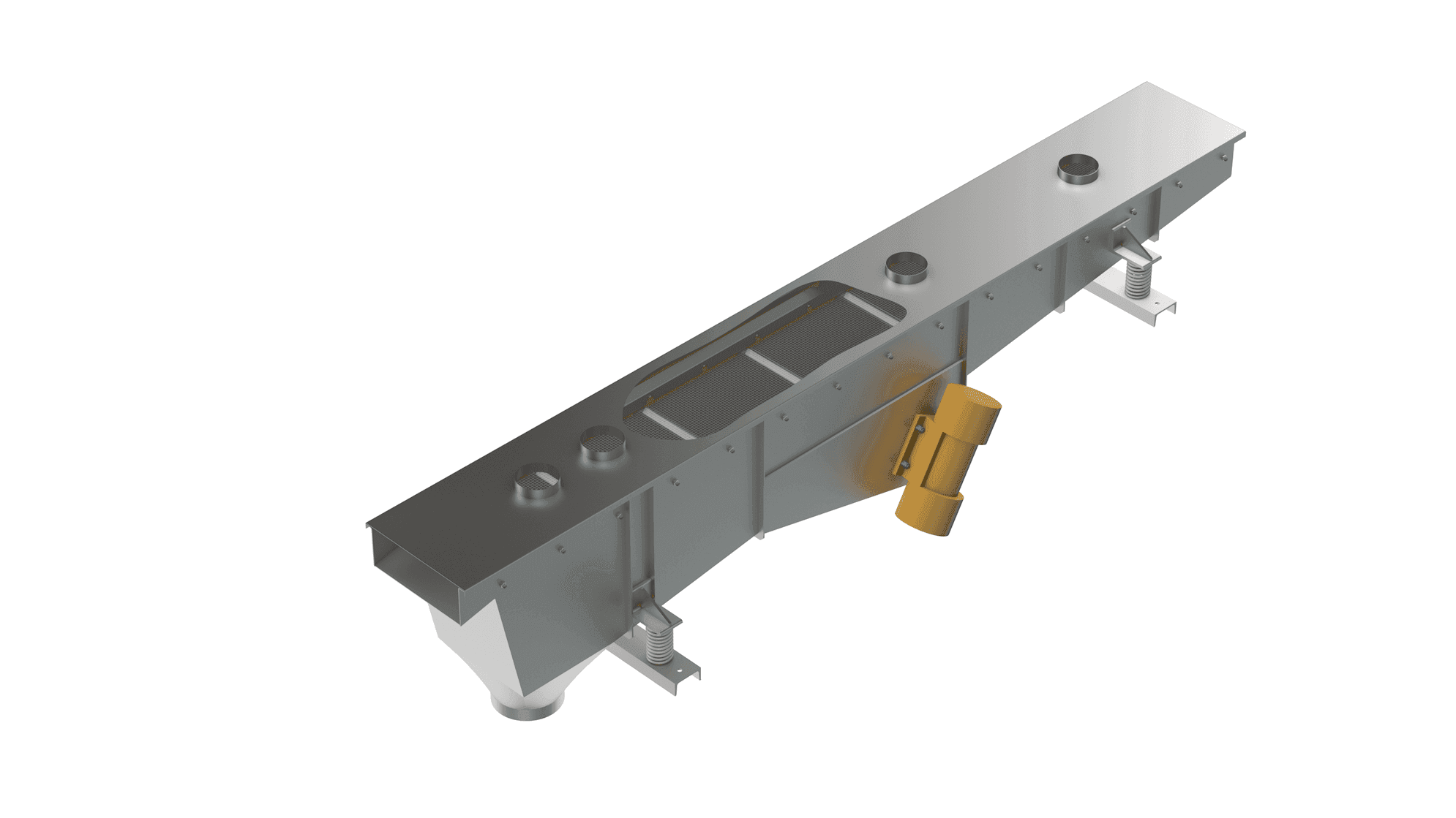  Vibrating channel conveyor