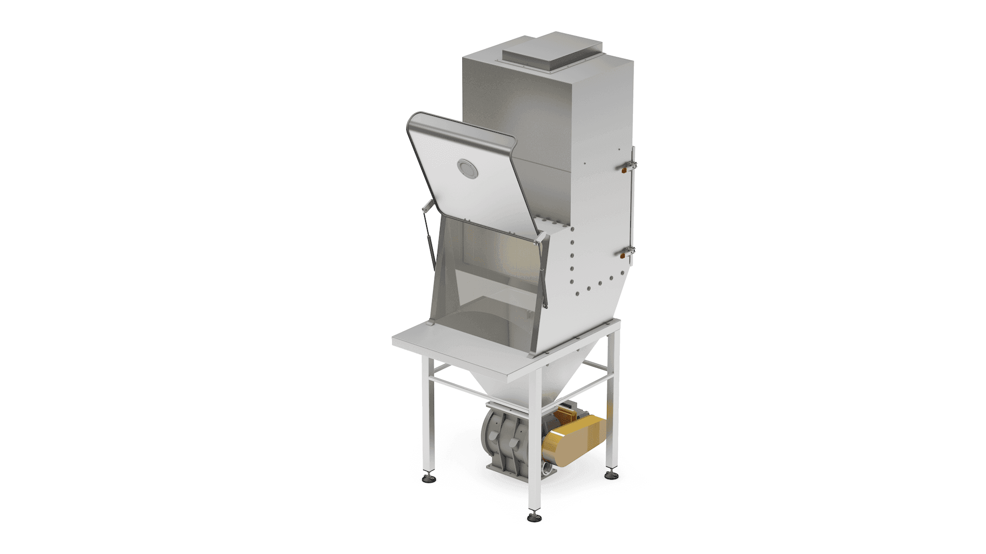 Bag emptying station