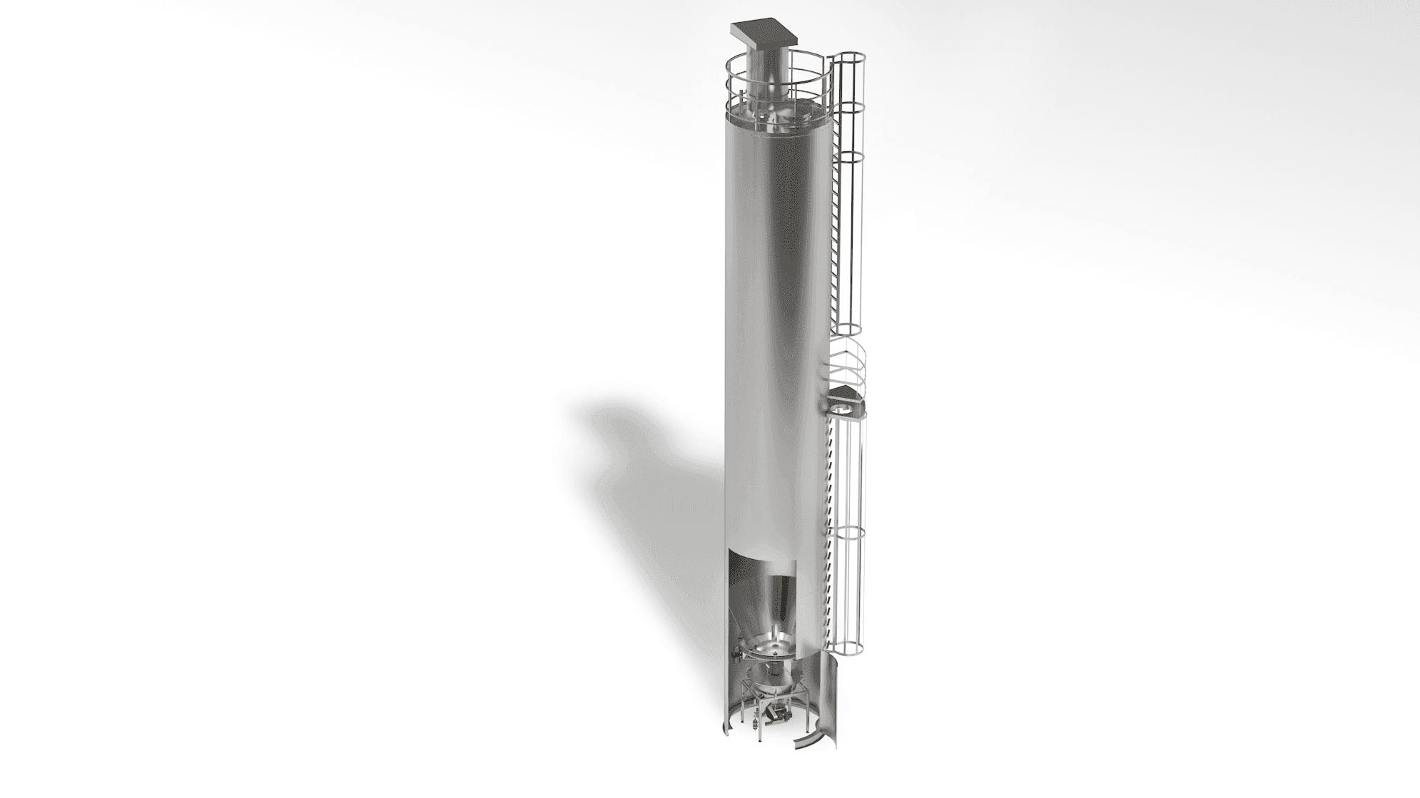 Silos mit völliger Ummantelung