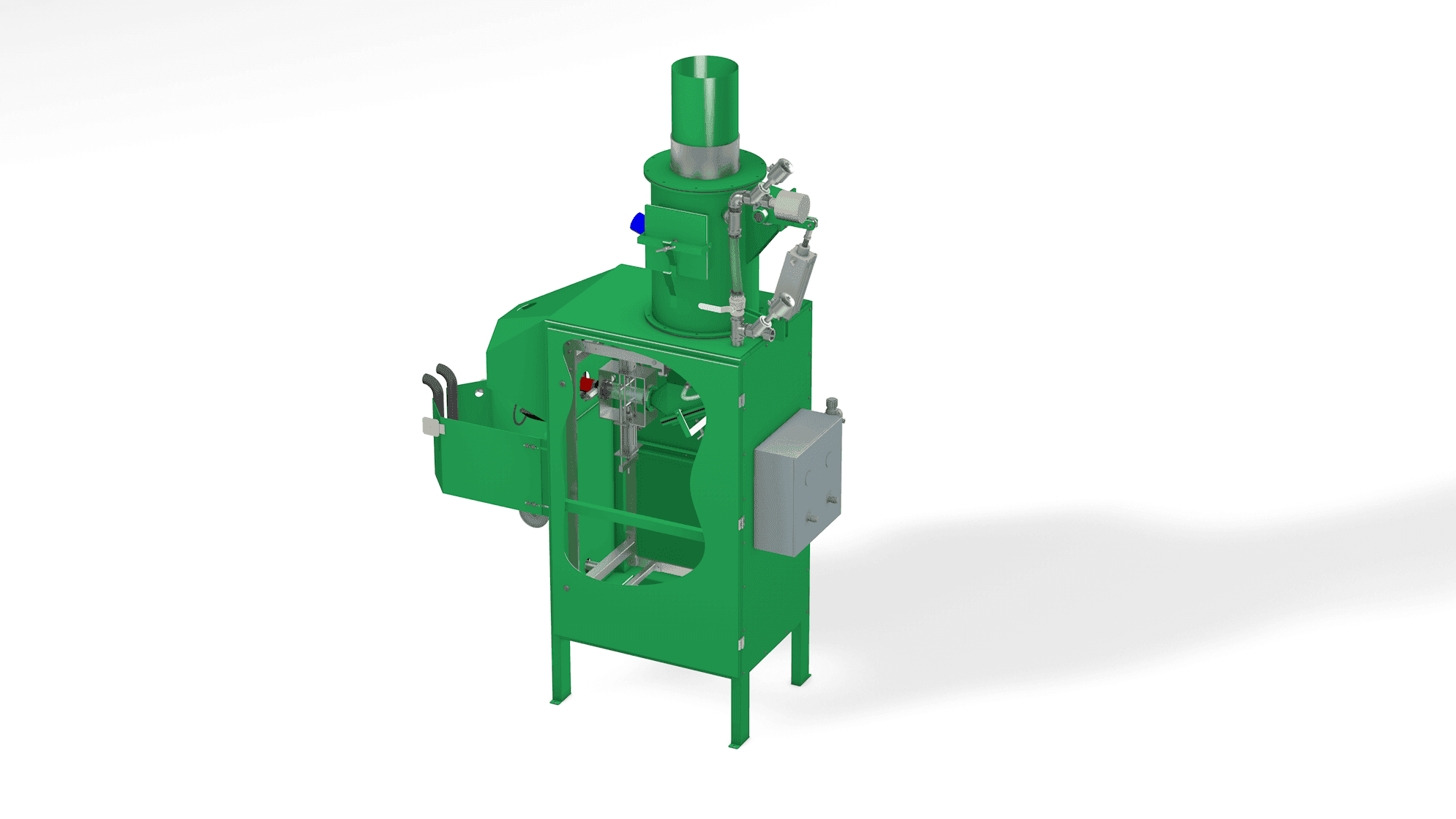 Fluidizing valve bag filling station